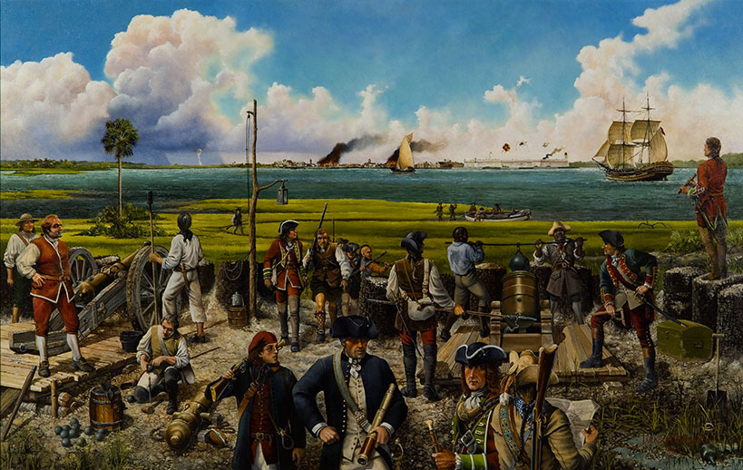 Jackson Walker Florida Artist, Florida History Paintings, Military